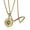 Gold Compass-23.6in Chain, variant on Compass Necklace for Men Chain Stainless Steel Compass Pendants Male Jewelry
