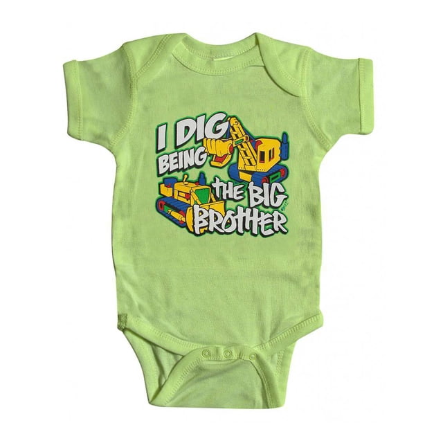 Toddler "I Dig Being the Big Brother" Bodysuit - Key Lime Green - 6 Months