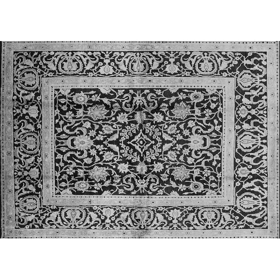 Ahgly Company Indoor Rectangle Oriental Gray Traditional Area Rugs, 2' x 4'