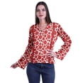thumbnail image 1 of Moomaya Kurta Col Kurta Dentelle Détails Imprimé Manches Longues Tunique, 1 of 5
