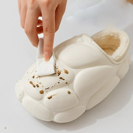 

Aayomet Men Slippers Memory Foam Slippers for Men and Men | Pillow Slippers Bathroom Sandals | Extremely Comfy | Cushioned Thick Sole White 9.5