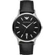 thumbnail image 1 of Reloj de Vestir Renato Emporio Armani AR2411 para Hombre 43mm con Correa de Piel Movimiento de Cuarzo Acero Inoxidable Resistente al Agua Negro/Plateado Emporio Armani AR2411, 1 of 2