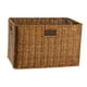 thumbnail image 5 of Cesta Decorativa Perfecl Cesta de Picnic Rectangular de Mimbre de Imitación 38x26x24cm, 5 of 7