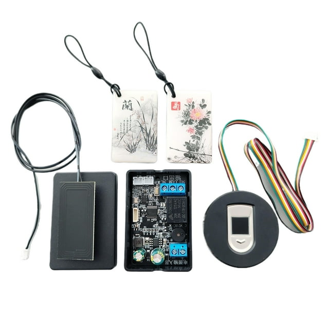 Youkk Lecteur de Carte IC Facile à Utiliser pour Contrôle d'Accès Diy Relais d'Empreintes Digitales Module de Contrôle 2