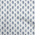 thumbnail image 1 of oneOone Georgette Viscose Medium Blue Fabric Florals Sewing Fabric By The Yard Printed Diy Clothing Sewing Supplies 42 Inch Wide, 1 of 4