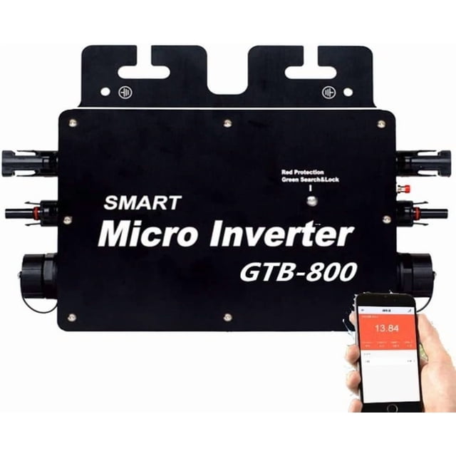 Micro Grid Tie Inverter, Solar Grid Tie Inverter, High Conversion Rate Solar Micro Inverter, IP65 Waterproof WiFi Control, Smart Micro Inverter Solar Grid Inverter WiFi Control