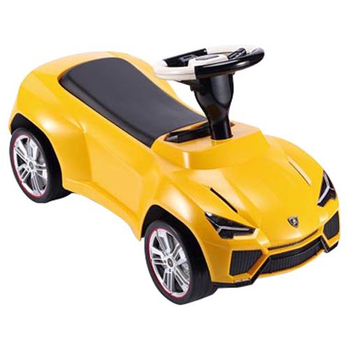 red and yellow push car