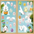 thumbnail image 6 of SLYNSHome Easter Sticker Wall Decals Peel and Stick Cute Bunny Eggs Rabbit Wall Paper Stickers Window Clings for Spring Home Party Door Toilet Decoration, 6 of 6