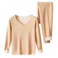 thumbnail image 4 of Sakmal Winter Women Thermal Underwear Set Plus Size Long Underwear Khaki for Cold Weather Womens Base Layer Sizes M-3XL, 4 of 4
