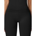 thumbnail image 4 of IDOPIP Workout Sets for Women Seamless Scunch Butt Lifting Impact Leggings Longline Strappy Halter Sports Bra Top 2 Piece Gym Active Outfits, 4 of 7