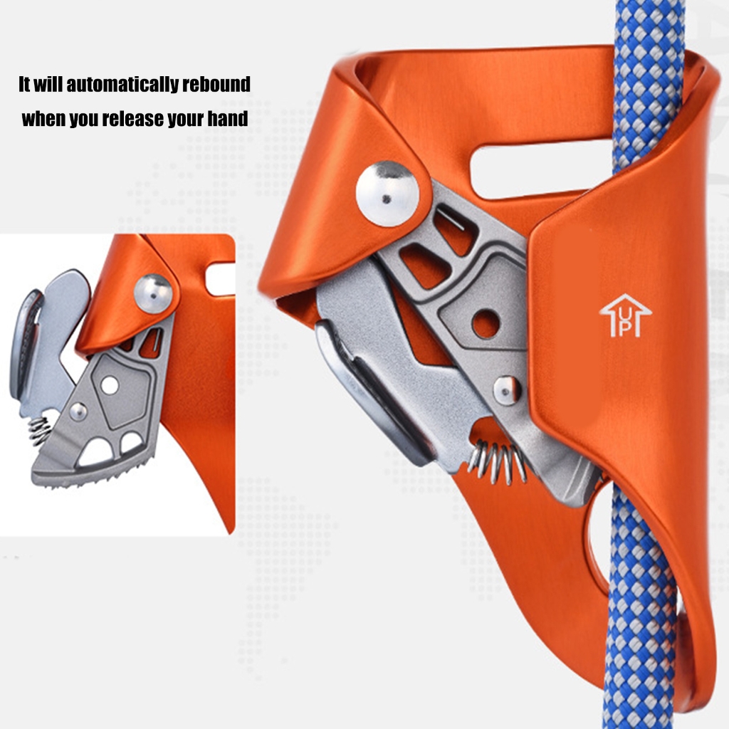 BQBQERT Abdominal Risers Rope Clamp Rock Climbing Chest Ascender Climb Gear Arborist Climbing Rappelling Equipment