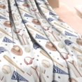thumbnail image 3 of Baseball Uniform Pattern Blanket,Comfortable Soft Lamb Wool Throw Blanket,All Season,Warm Lightweight Blankets for Sofa Bed Couch Living Room Chair,40"x50", 3 of 4