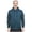 Steel Blue, variant on Men's Suede Hoodie long Sleeve Suede Pullover #3727