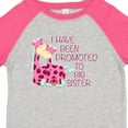 thumbnail image 4 of Inktastic I Have Been Promoted to Big Sister Pink Girls Toddler T-Shirt, 4 of 5