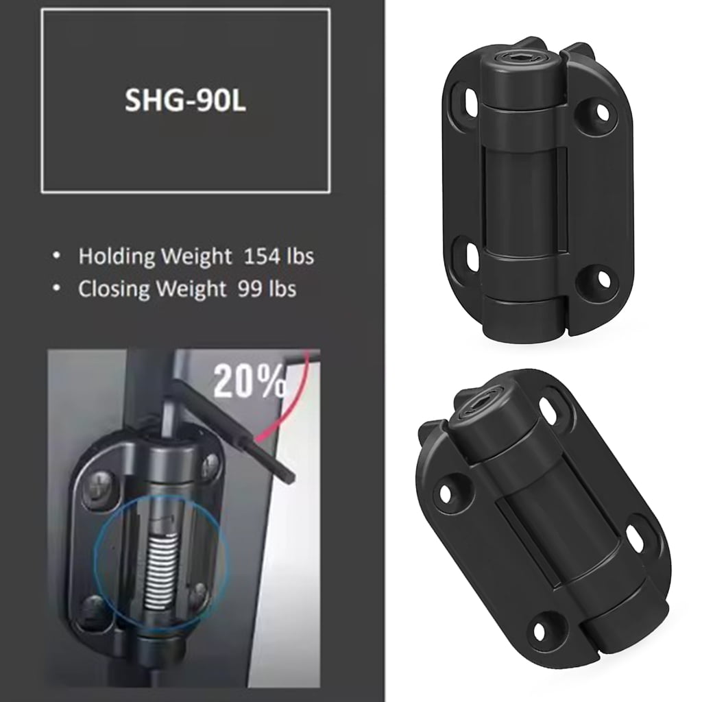 Zorvai 2Pcs Adjustable Tension Nylon Door Hinges Heavy Duty Damping Hinge Furniture Gate Hardware Easy to Installation