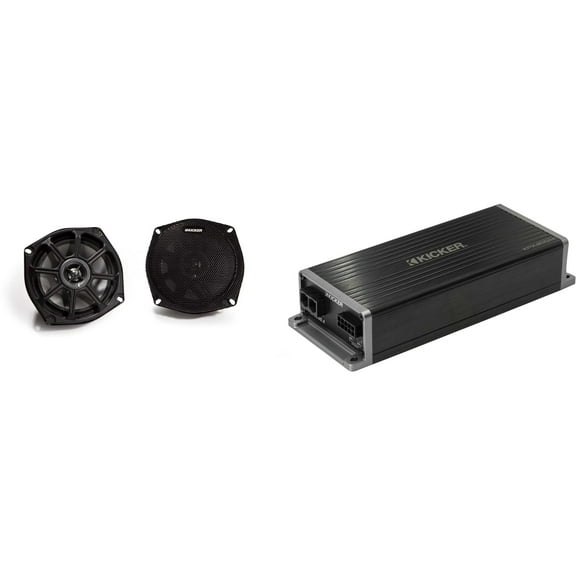 Kicker 5.25" Fairing Speaker Upgrade Kit Compatible with 1998 - 2013 Road Glide (2 ohm )