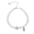 thumbnail image 1 of Pulsera de perlas naturales de agua dulce para mujer con colgante de loto, 1 of 2
