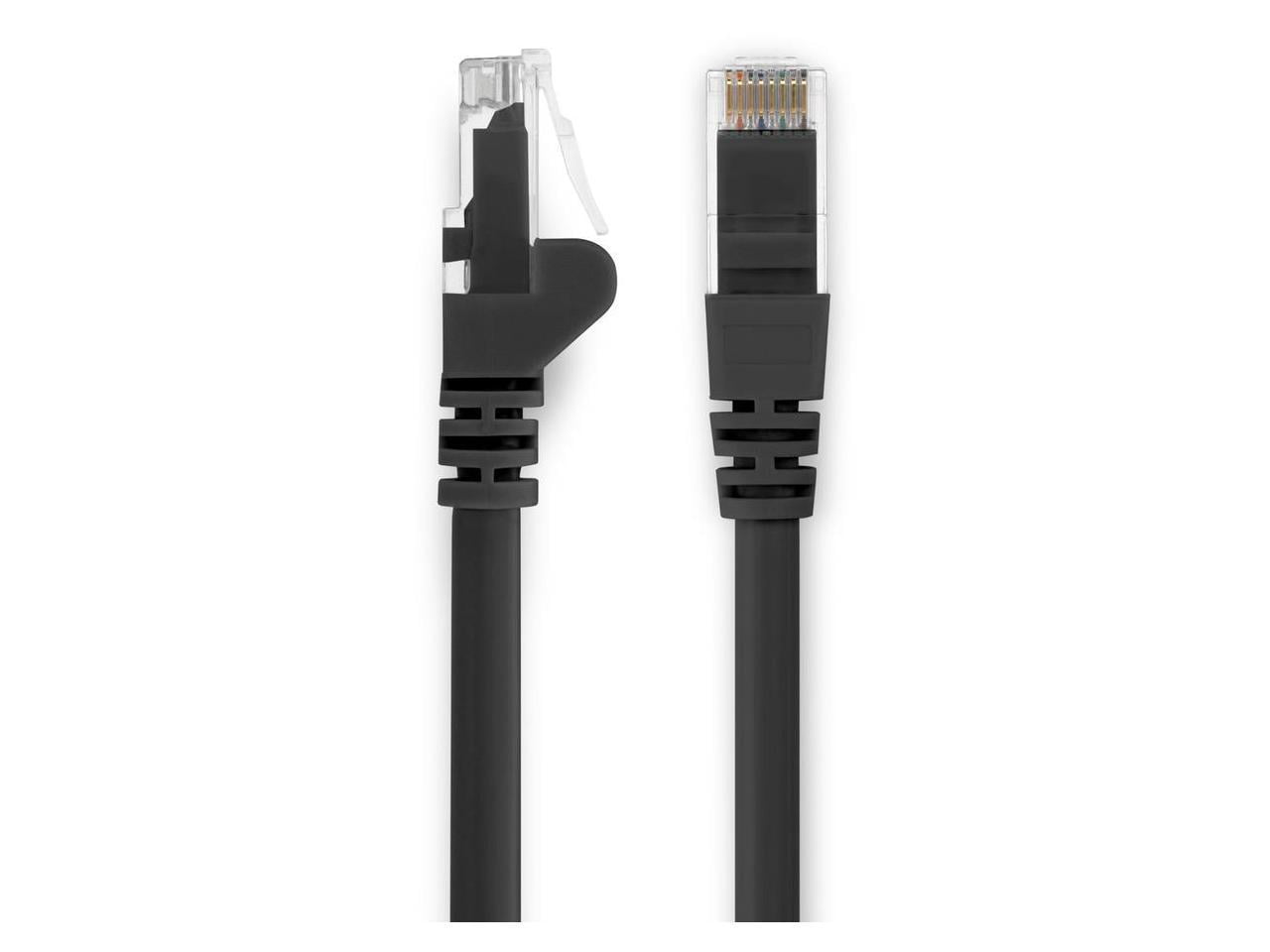Rocstor 100ft Cat.6 Snagless UTP Network Patch Cable Black Y10C468BK