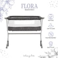 thumbnail image 5 of Dream On Me Flora Bassinet with Carry Bag , Compact & Modern, Black & White, 5 of 12