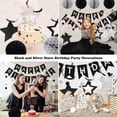 thumbnail image 4 of Decoraciones de cumpleaños meowtastic Happy Birthday en negro y plateado, 4 of 7
