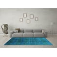 thumbnail image 3 of Ahgly Company Indoor Rectangle Persian Turquoise Blue Bohemian Area Rugs, 7' x 9', 3 of 4