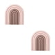 thumbnail image 3 of Ounissouiy Posavasos aislantes en forma de arcoíris, alfombrillas para botellas, adorno para el hogar reutilizable, mantel Individual rosado 2piezas, 3 of 6