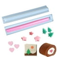 thumbnail image 2 of Ludlz 3D Love Heart Long Tube Silicone Mold Pine Tree Column Chocolate Candy Mold Handmade Candle Mold Embed Soap Making Supplies, 2 of 2