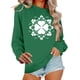 thumbnail image 5 of Tops de Manga Larga de Moda para las Mujeres 2025 Día de San Patricio Impresión Gráfica Sudadera, Tops de Manga Corta Ajuste Suelto No Incluido, 5 of 6