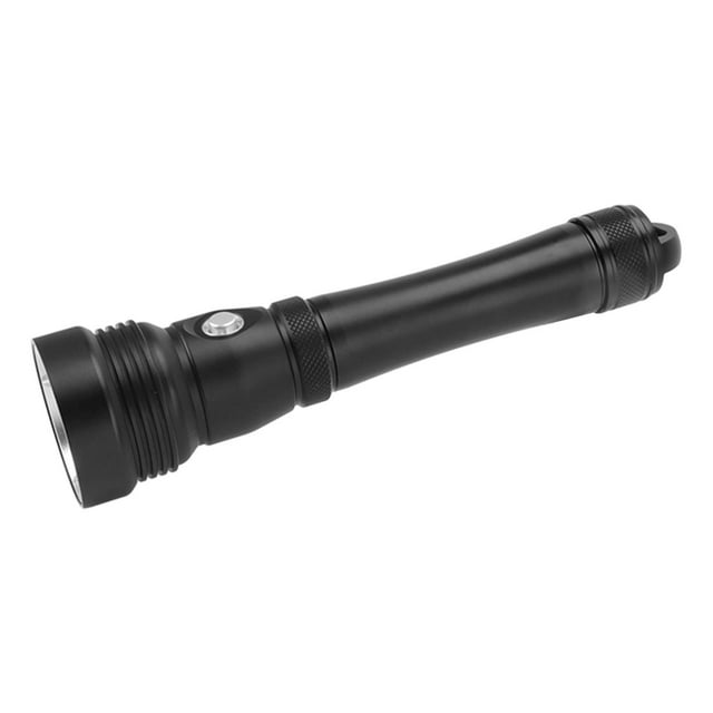 Underwater Torch, 100M Dive Depth 400m Shooting Distance 3 LED Wicks Professional Diving Lamp 4000lm Simple Operation Aviation Aluminum For Hunting