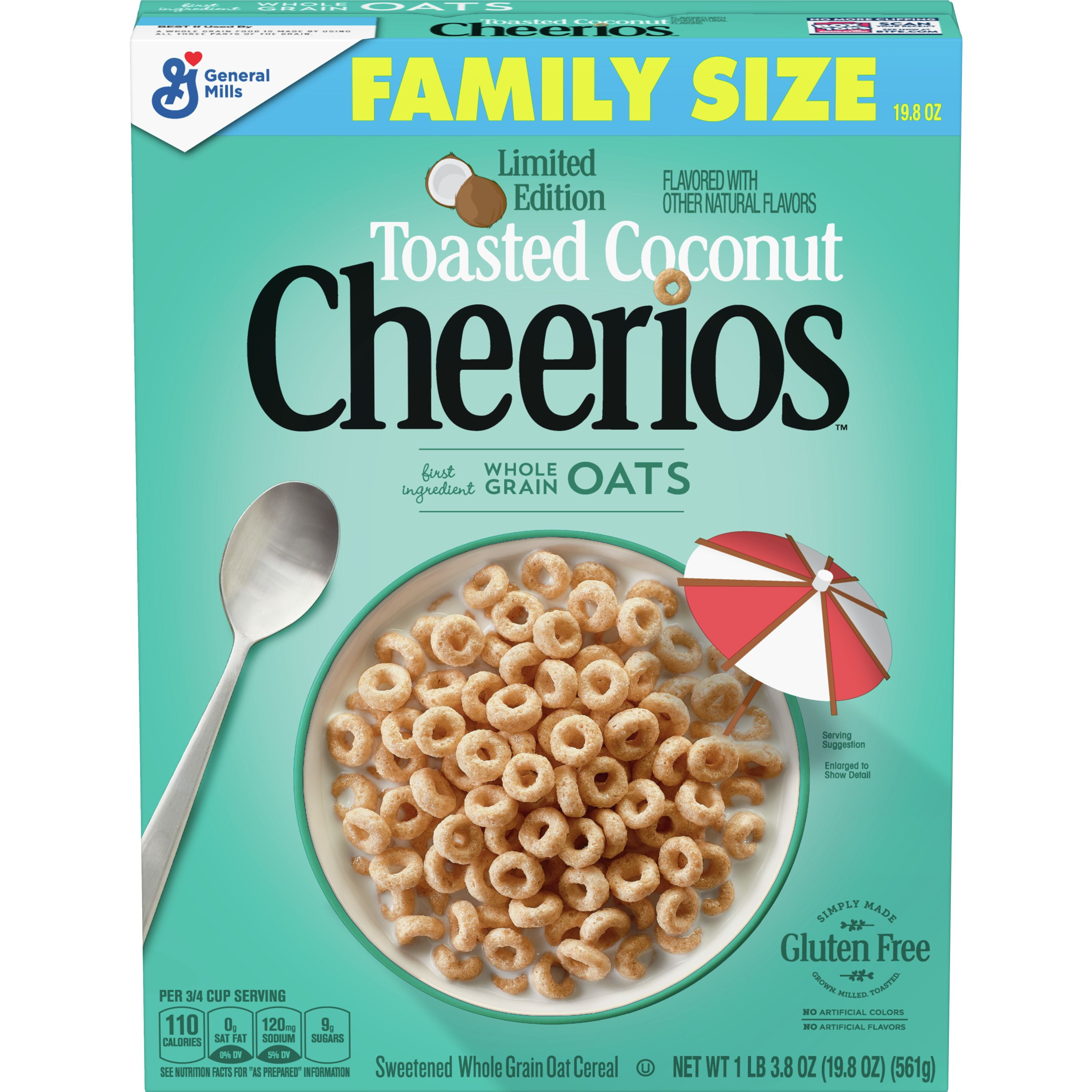 Toasted Coconut Cheerios Cereal, 19.8oz