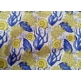thumbnail image 5 of oneOone Cotton Cambric Royal Blue Fabric Sea Shells Ocean Sewing Material Print Fabric By The Yard 56 Inch Wide, 5 of 6