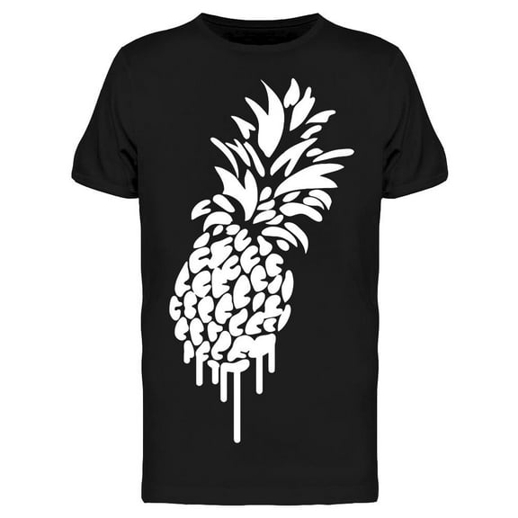 Pineapple Dripping White Design T-Shirt Men -Image by Shutterstock, Male 3X-Large