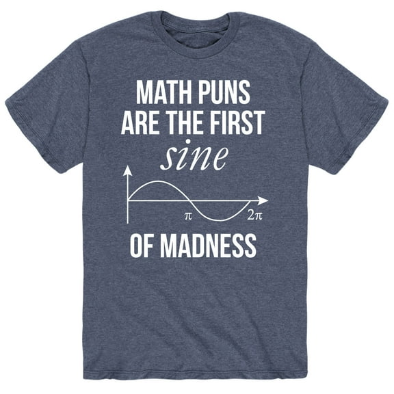 Instant Message - Math Puns Sine - Men's Short Sleeve Graphic T-Shirt