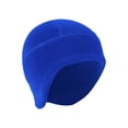 thumbnail image 3 of iHPH7 Helmet Liner Skull Cap Hat Liner Winter Cap Cycling Cap Winter Beanie Hat with Ear Flaps Blue One Size, 3 of 5