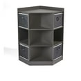 thumbnail image 4 of Badger Basket Corner Cubby Storage Unit with Four Reversible Baskets 9.8 Cu ft. - Charcoal, 4 of 8