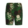 thumbnail image 5 of Fotbe Camouflage Skull Pajama Shorts for Men, Men's Pajama Bottoms, Sleepwear,Short Pajama Pants-, 5 of 9