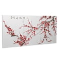 thumbnail image 7 of 2 ft. Short Double Sided Plum Blossom Canvas Folding Screen, 7 of 7