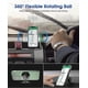 thumbnail image 4 of Dual Magnetic Phone Holder with 360 Rotation, Adjustable Stand for Vehicles (Black), 4 of 5