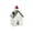 A004- Style D, variant on White Christmas Decor Ceramic Snowhouse with Warm Glow, Christmas Decoration for Shelf Desk Or Table, Holiday Decorations for Home Bedroom Party, Winter Wonderland Village