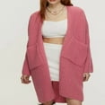 thumbnail image 3 of Womens Long Cardigan Sweaters Open Front Long Sleeve Chunky Cable Knit Duster Outerwear Maxi Fall Sweater Jacket S-XL, 3 of 6
