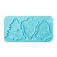 thumbnail image 1 of Molde de resina epoxi de cristal Diy, molde holográfico de silicona con listado navideño, molde de silicona navideño Di, 1 of 5