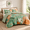 Sage Bloom-Queen, variant on Rose Garden King 3 Piece Boho Tropical Botanical Bedding Comforter Set