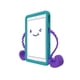 thumbnail image 1 of Funda Speck Case-E para Apple iPad 10.2" (7.ª y 8.ª) - Verde Perforado/Morado Speck S-O_96500, 1 of 3