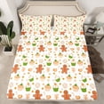 thumbnail image 2 of Feelyou Merry Christmas Full Size Sheets, Gingerbread Man Bed Sheets, Kids Teens Boys Girls Sheet Sets, Luxury Bedroom Decor,4 Pieces, 2 of 7