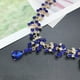 thumbnail image 2 of BRIGHTFUFU 1 juego de collar y aretes de moda conjunto de joyas de diamantes de imitación para mujer accesorios de vestido de novia para mujer (azul), 2 of 7