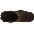 thumbnail image 5 of Sam Edelman Irie Chocolate Brown Squared Toe Block Heeled Fashion Ankle Booties (Chocolate Brown, 9), 5 of 6