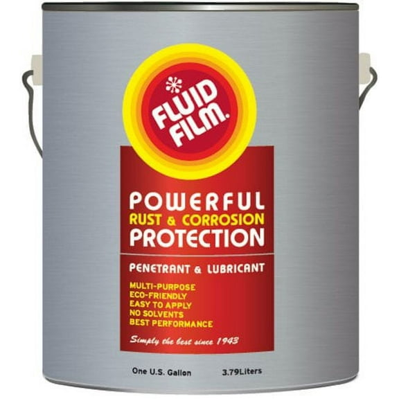 FLUID FILM nas1, Wool-Wax Petroleum Oils, Yellow Rust Inhibiter Industrial Sealant, 1 gal