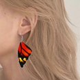 thumbnail image 5 of Pendientes colgantes con alas Yashi accesorios de joyería para mujer material de cuero, 5 of 5