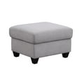 thumbnail image 4 of Five Seat Fabric Linen Modular Sofa with Two Ottoman-Light Gray, 4 of 8