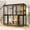 Black, variant on Haverchair 4-Tier Catio Cat Enclosure Outdoor, Portable Cat House Cage for Multiple Cats Indoor, Wood Kitty Condo w/Waterproof Roof Wheels Platforms Hammock Scratching Post for Sunbathing Playing